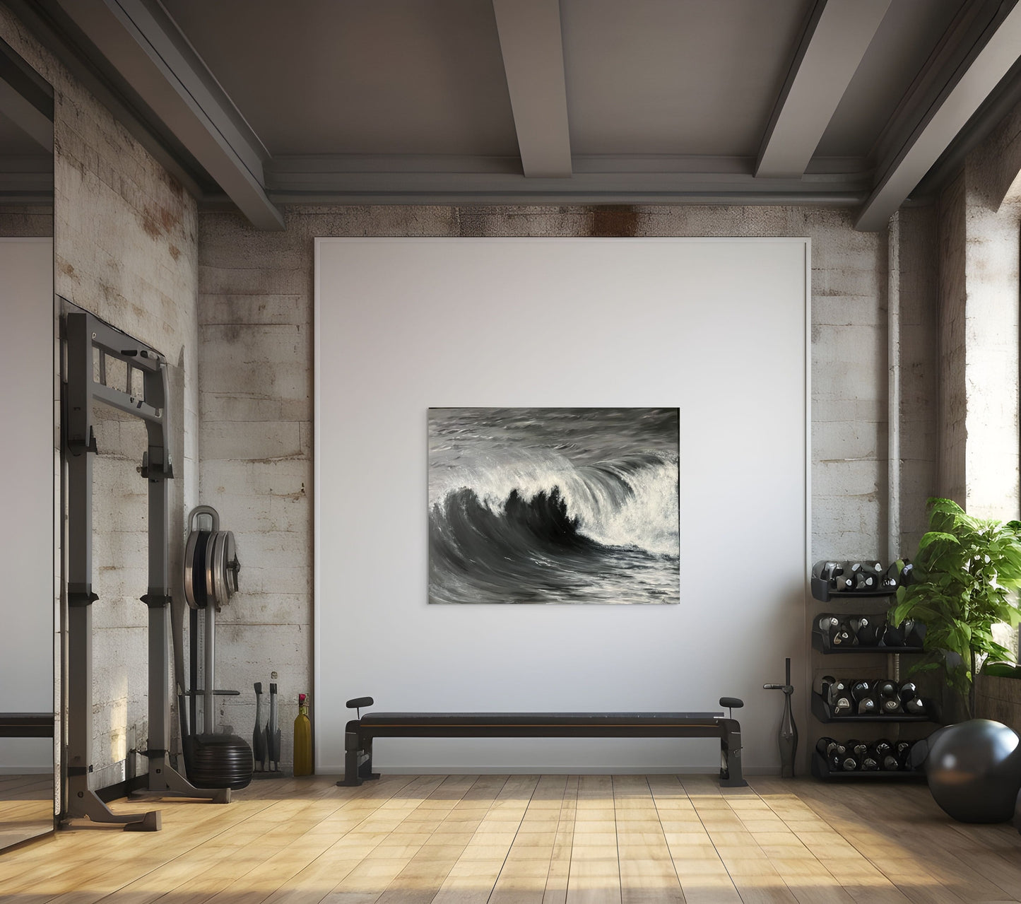 ,,Grėsmingai šėlstanti vandenyno banga 1 '‘/ ,, Menacingly Surging Ocean Wave 1"
