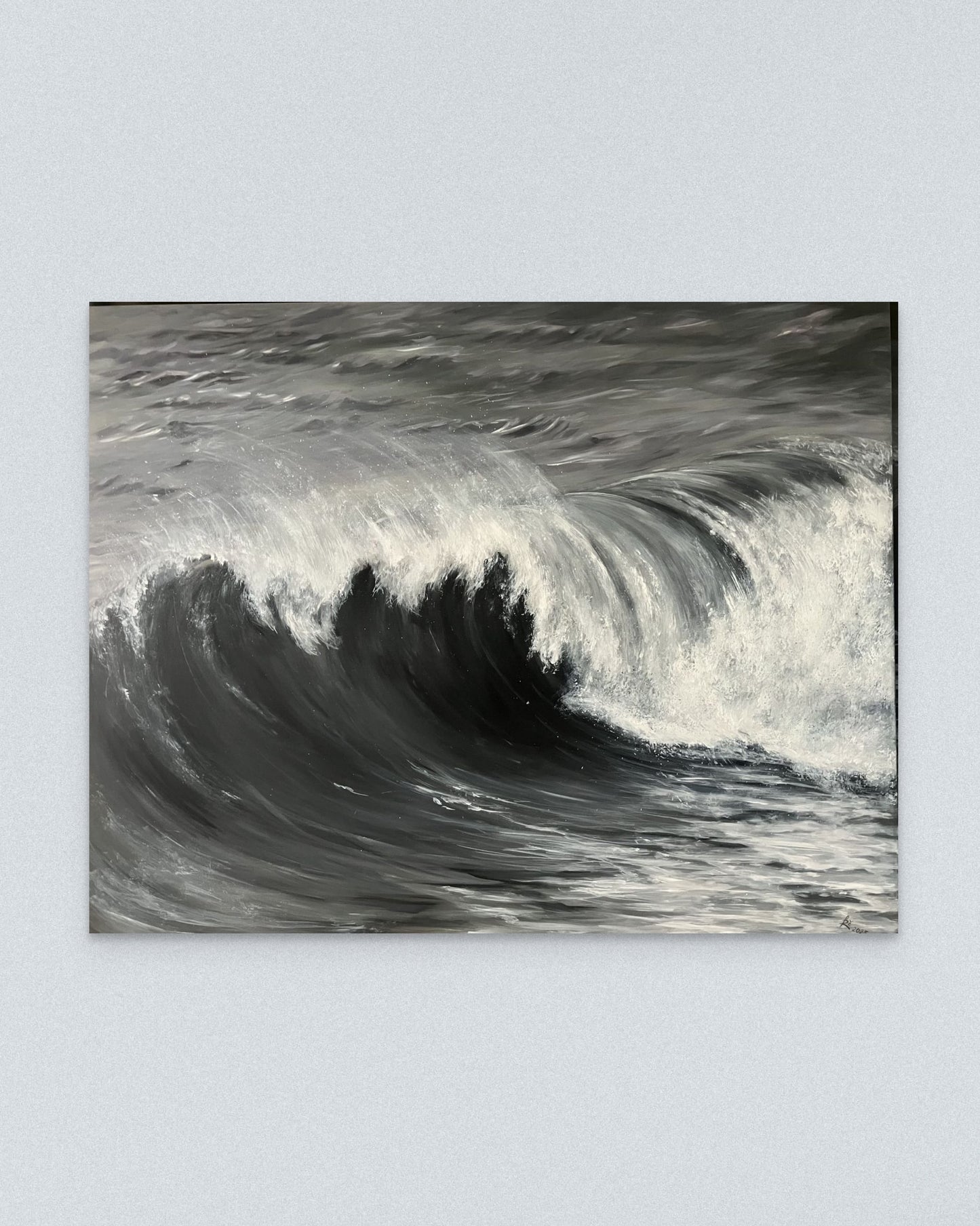 ,,Grėsmingai šėlstanti vandenyno banga 1 '‘/ ,, Menacingly Surging Ocean Wave 1"