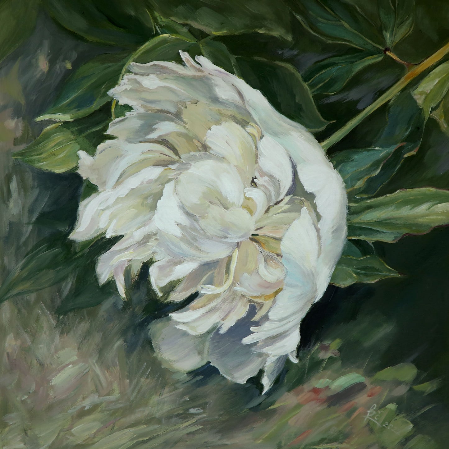,,Baltas bijūnas''/ ,,White peony''.