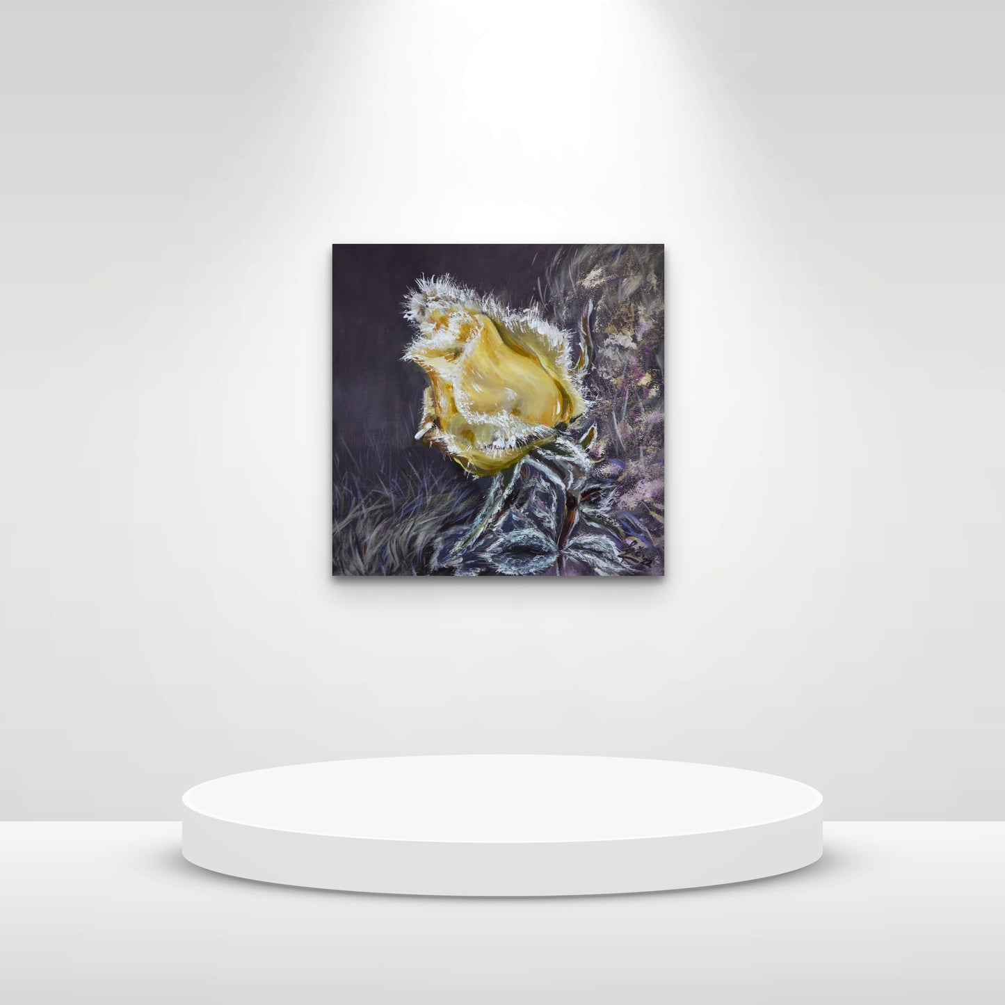 "A yellow rose"