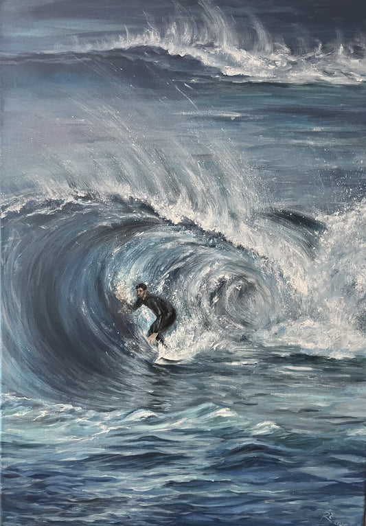 "In the arms of the waves"
