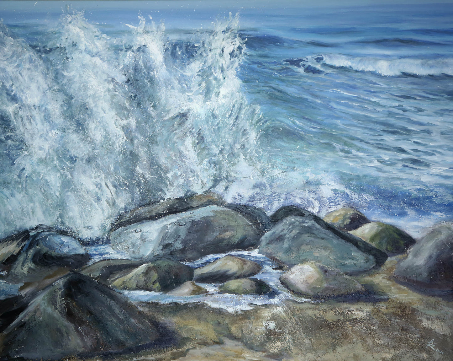 "Foaming with White Horses"