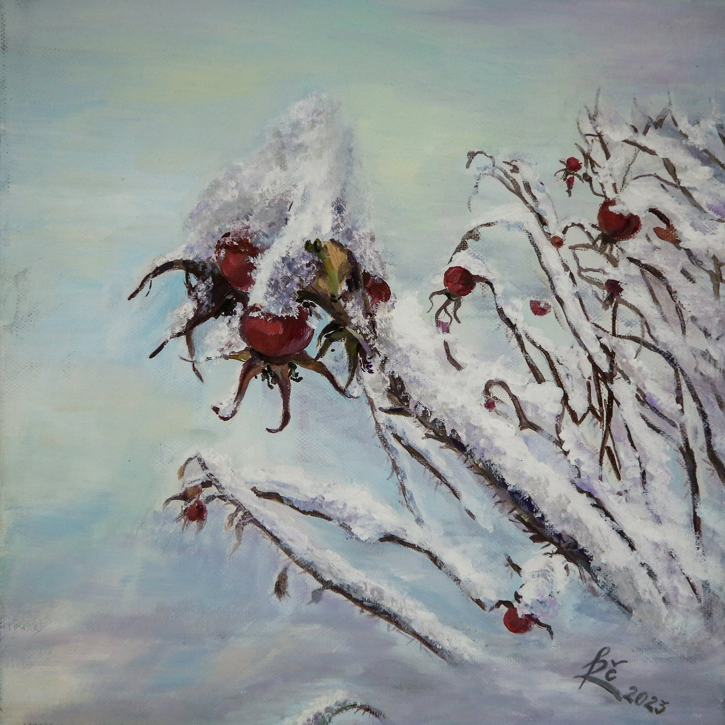 ,,Erškėtrožės žiemą ''/ ,,Thistle in winter''