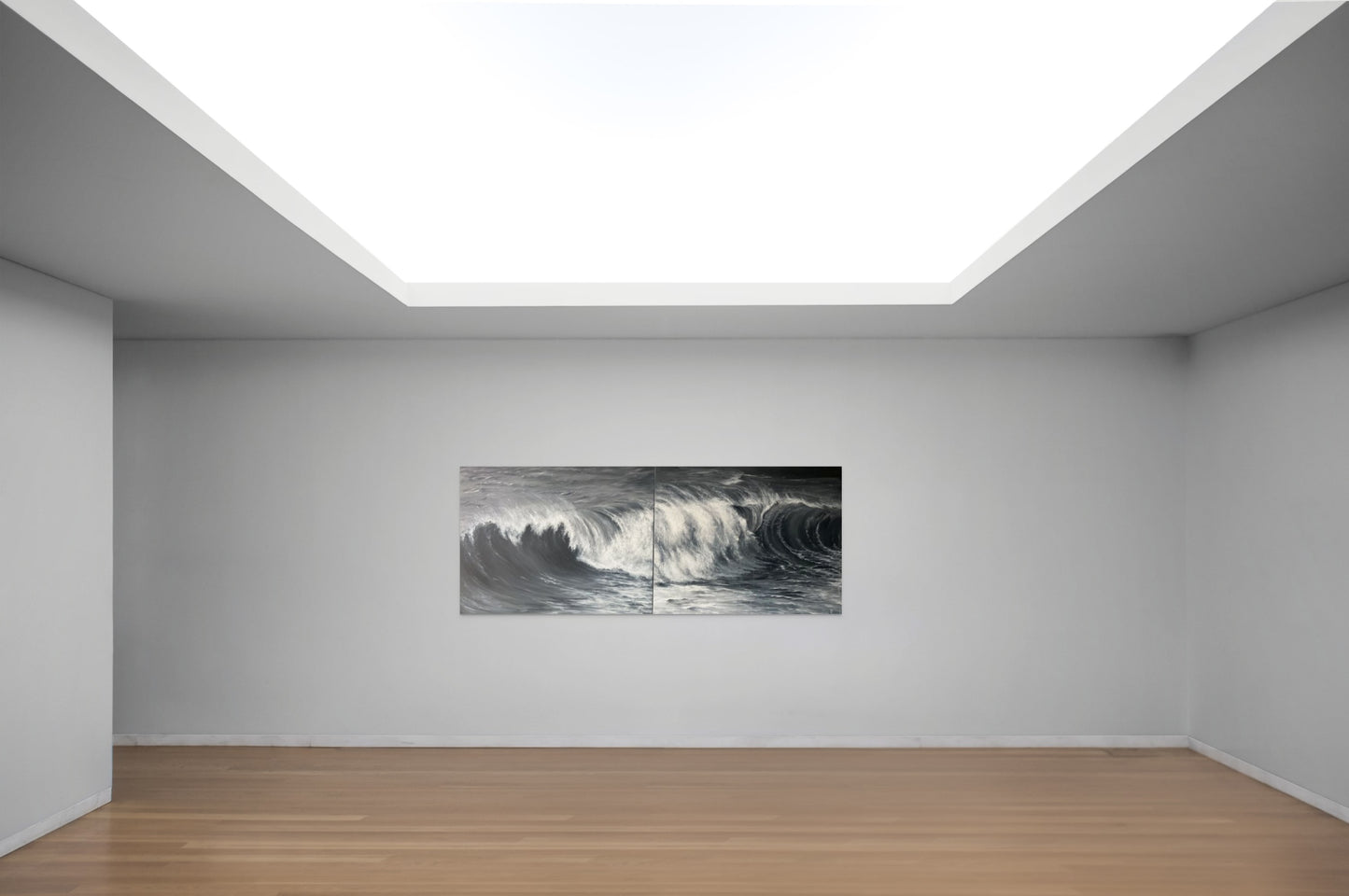 ,,Grėsmingai šėlstanti vandenyno banga 1 ir 2 ‘/ ,, Menacingly Surging Ocean Wave 1 & 2"
