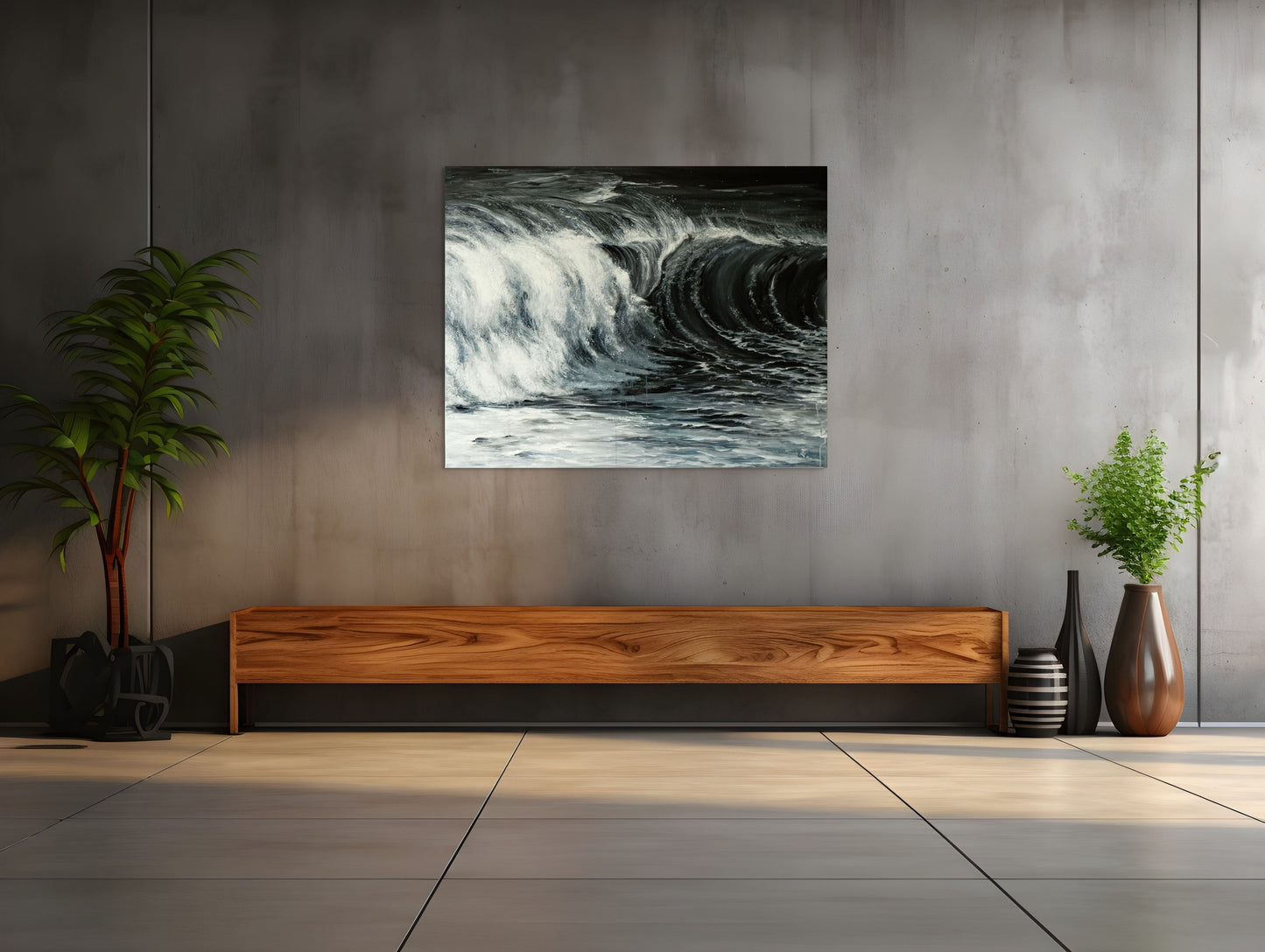 ,,Grėsmingai šėlstanti vandenyno banga 2‘' / ,, Menacingly Surging Ocean Wave 2"