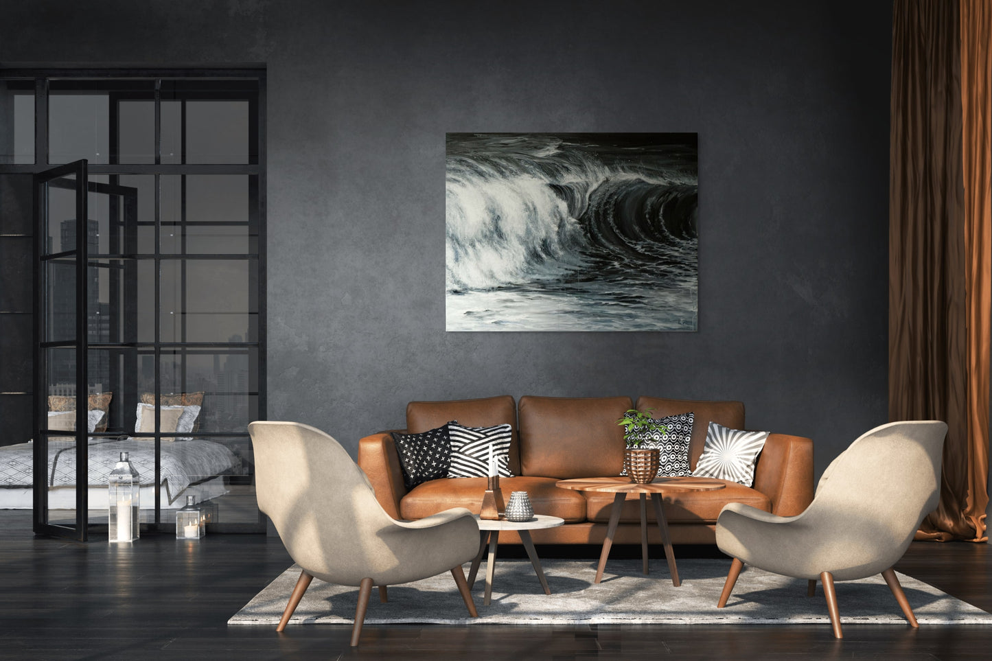 ,,Grėsmingai šėlstanti vandenyno banga 2‘' / ,, Menacingly Surging Ocean Wave 2"